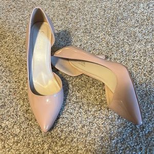 4 inch nude heels.